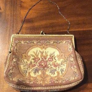 Antique petit point handbag/purse